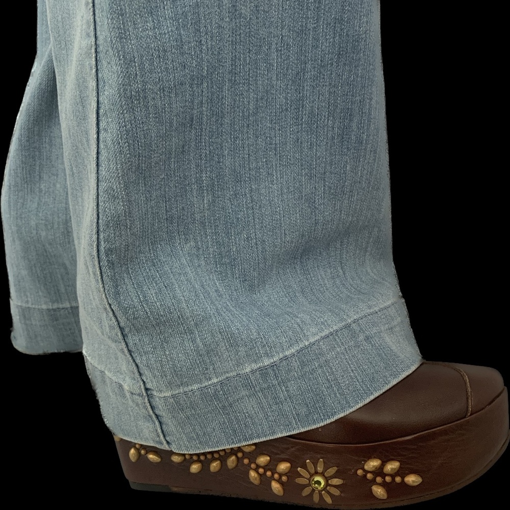 Colleen Cordero Hand made Brown Leather 4" wedge booties> Size 8 81/2. with Box.